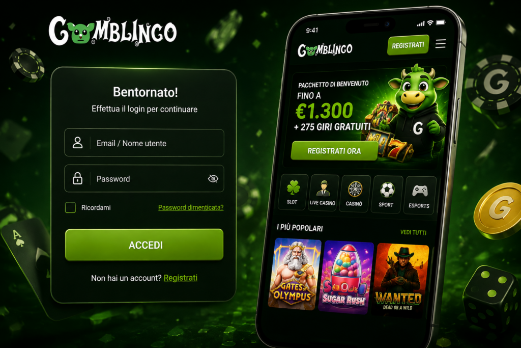 Gomblingo Login: Guida Pratica per Registrarsi e Accedere al Casino